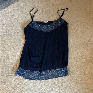 Maurices Midnight Blue Lace Cami